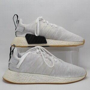 Adidas NMD R2 White Gum Mesh Running Sneakers CQ2009 Womens 7.5